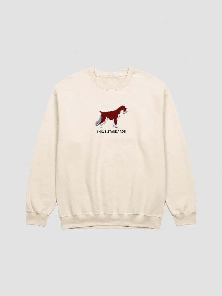 I Have Standards Sweatshirt (Embroidered) of a Standard Schnauzer(Brown) product image (13)