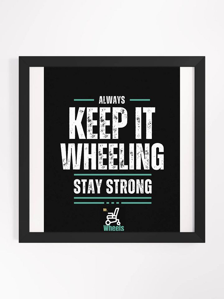 Wheelchair Motivation Framed Poster product image (1)