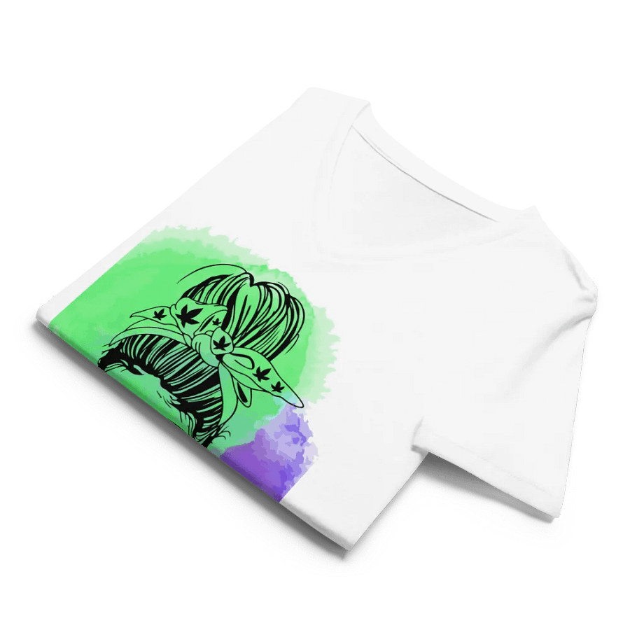 Cannabis Chic V-Neck Tee product image (8)