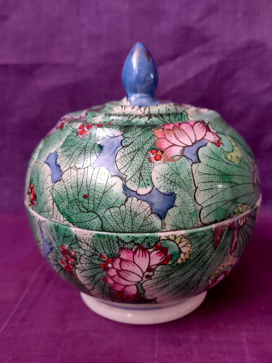 Guarda joias Oriental em Verde e Azul – Peça de Decoração única e Exclusiva product image (10)