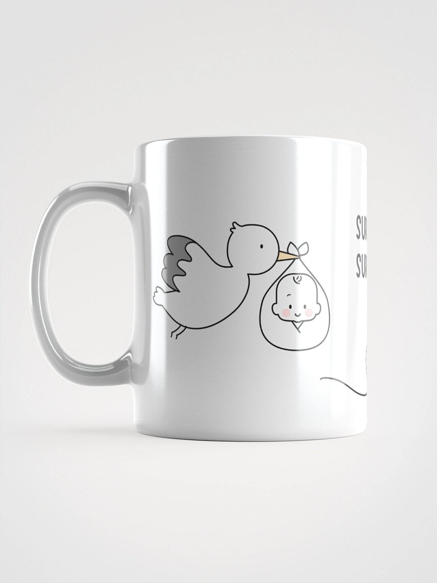 Mug Blanc - Surprise... Surprise - Cigogne Annonce Naissance - Cadeau Original product image (2)