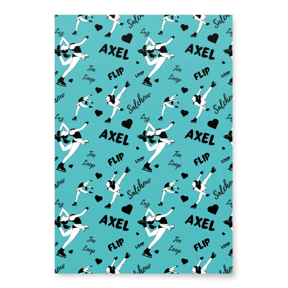 Ice Skaters Wrapping Paper Set product image (4)