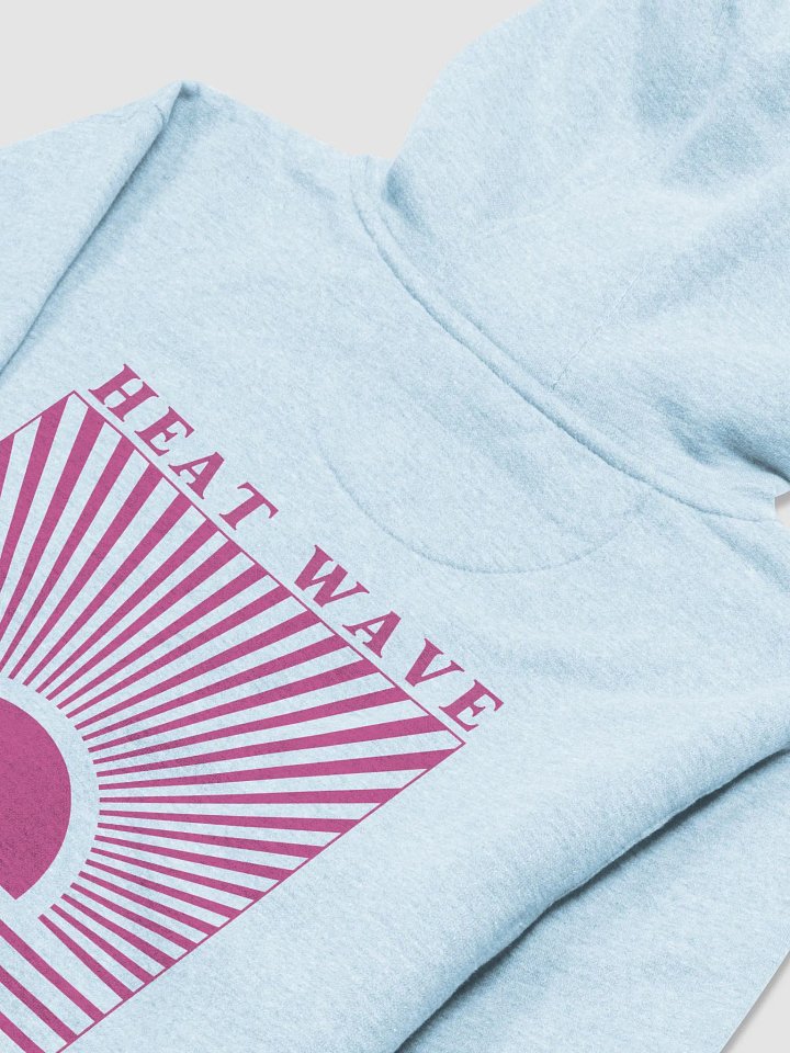 Heat Wave Retro Sunset Unisex Hoodie - Sky Blue product image (2)