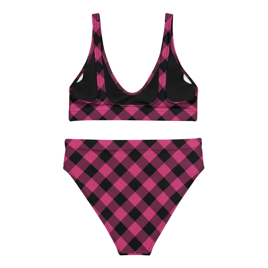 Bright Pink Buffalo Check Plaid Bikini product image (4)