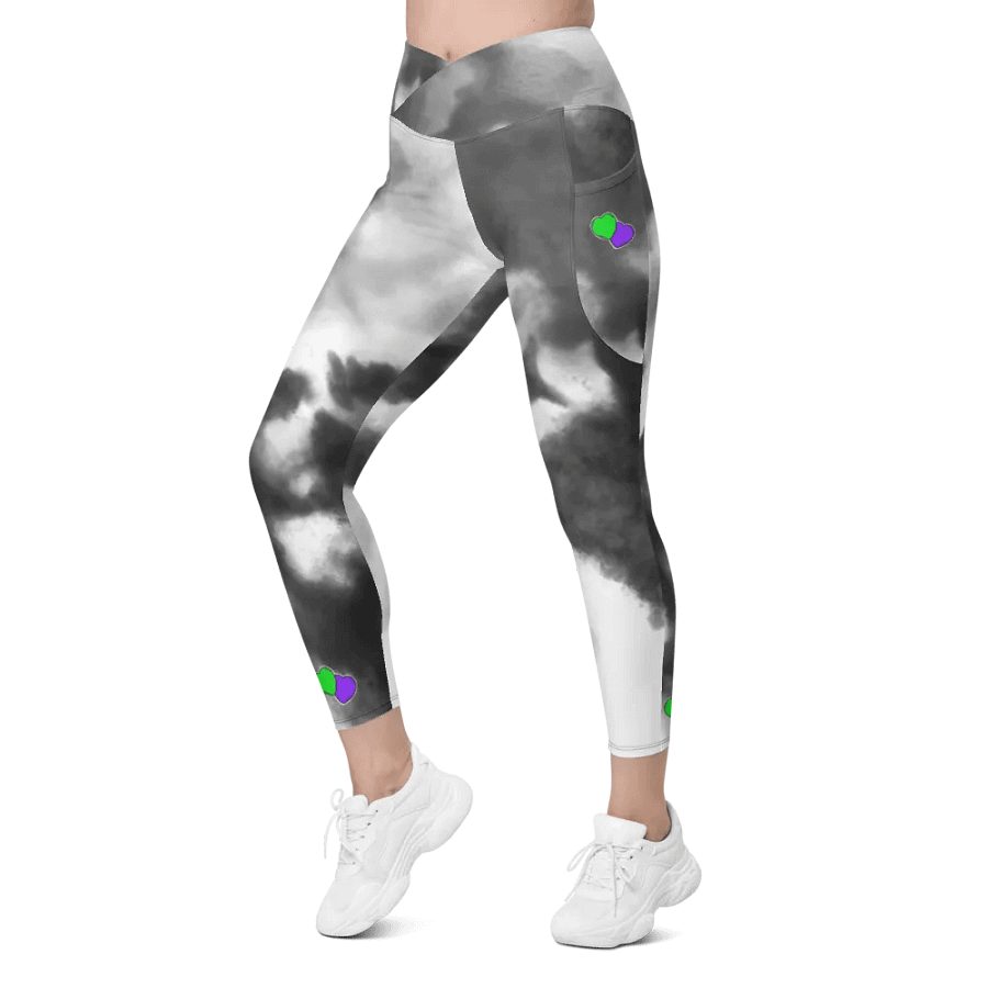 Lonely Hearts Crossover Leggings with Pockets product image (7)