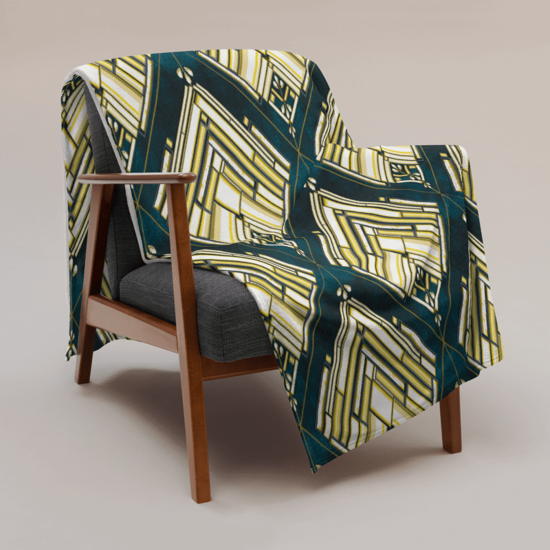 Gilded Glamour Flapper's Delight Throw Blanket | by Monique Faella Designs™ product image (1)