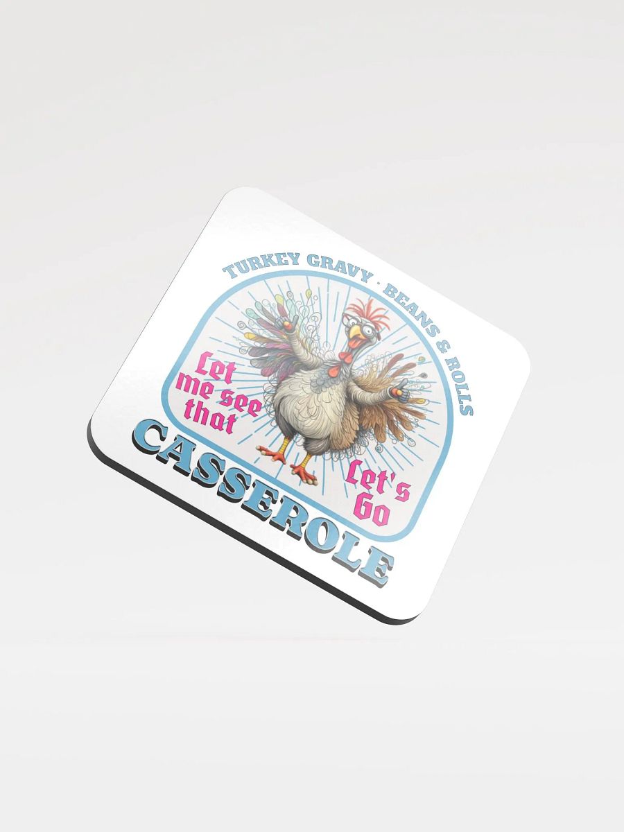 Turkey Gravy Beans And Rolls Casserole Whimsical Coaster product image (1)
