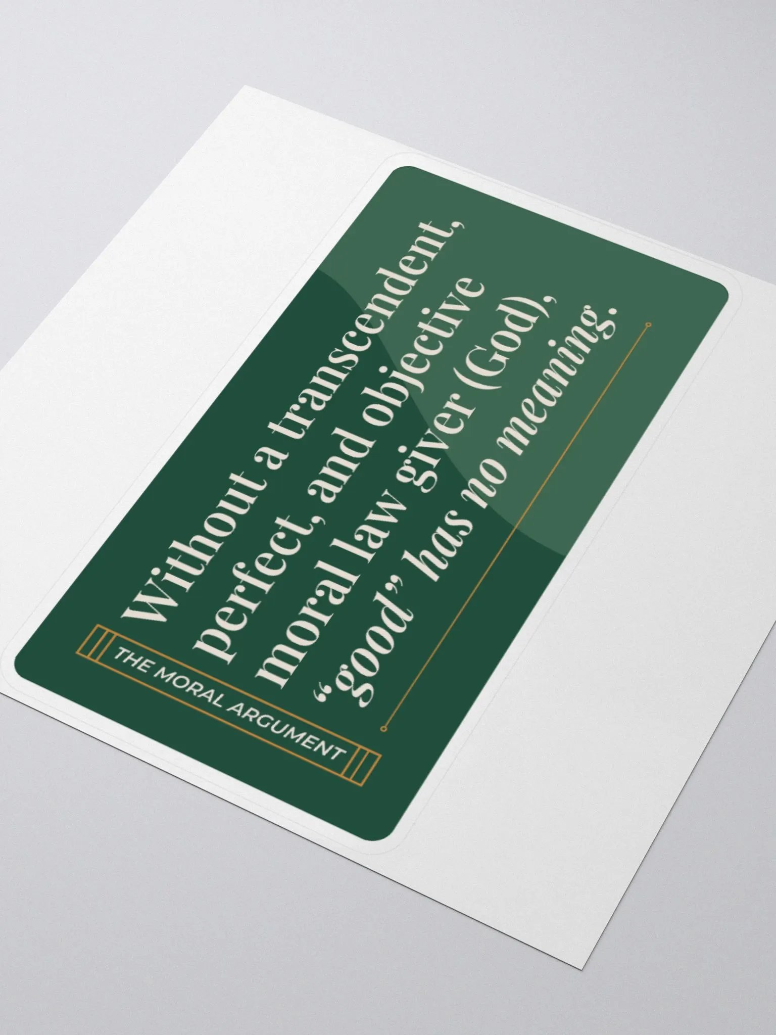 Moral Argument Sticker product image (3)