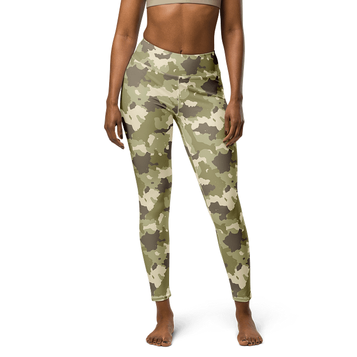 Camouflage Couture High-Waisted Leggings - Desert Tactical Pattern product image (1)