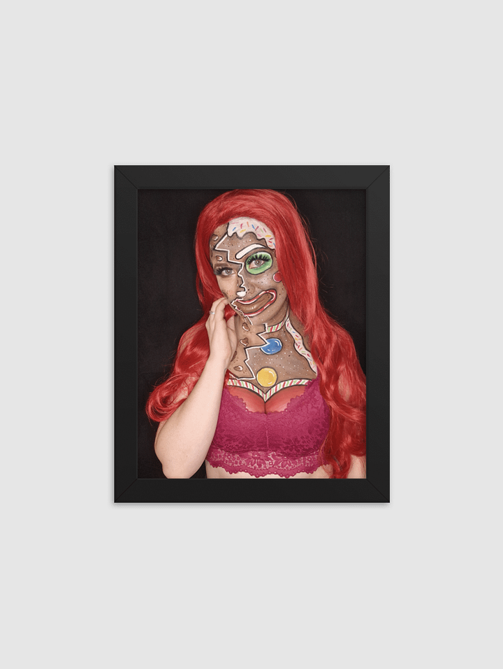 Gingerbread Girl - Framed High-Quality Matte Poster product image (1)