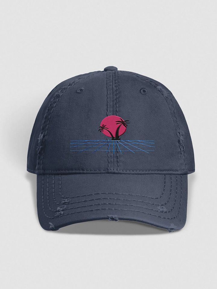 Retro Wave Distressed Dad Hat product image (1)
