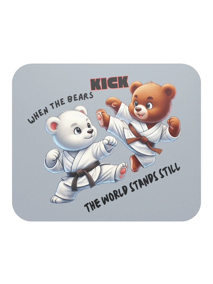 Taekwondo Bears Mouse Pad product image (1)