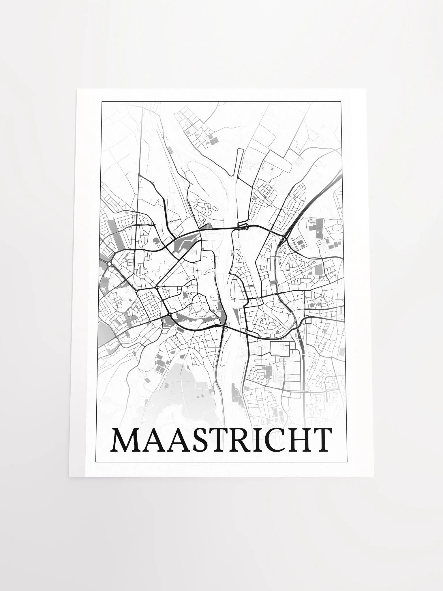 Maastricht, Netherlands, city map print product image (20)