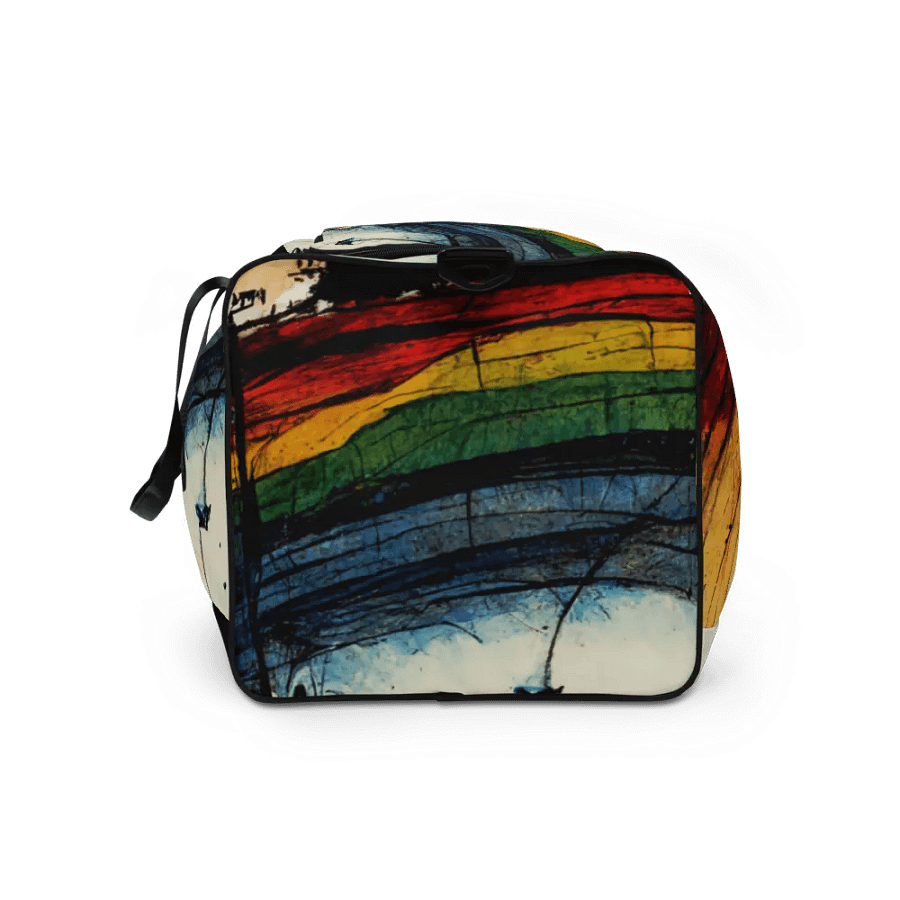 Vibrant Rainbow Splatter Duffle Bag product image (9)