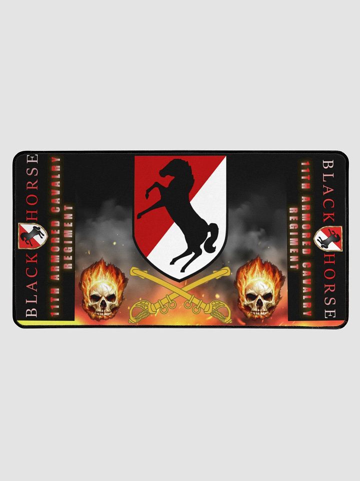 11th Armored Cavalry Black Horse Desk Mat 31.5