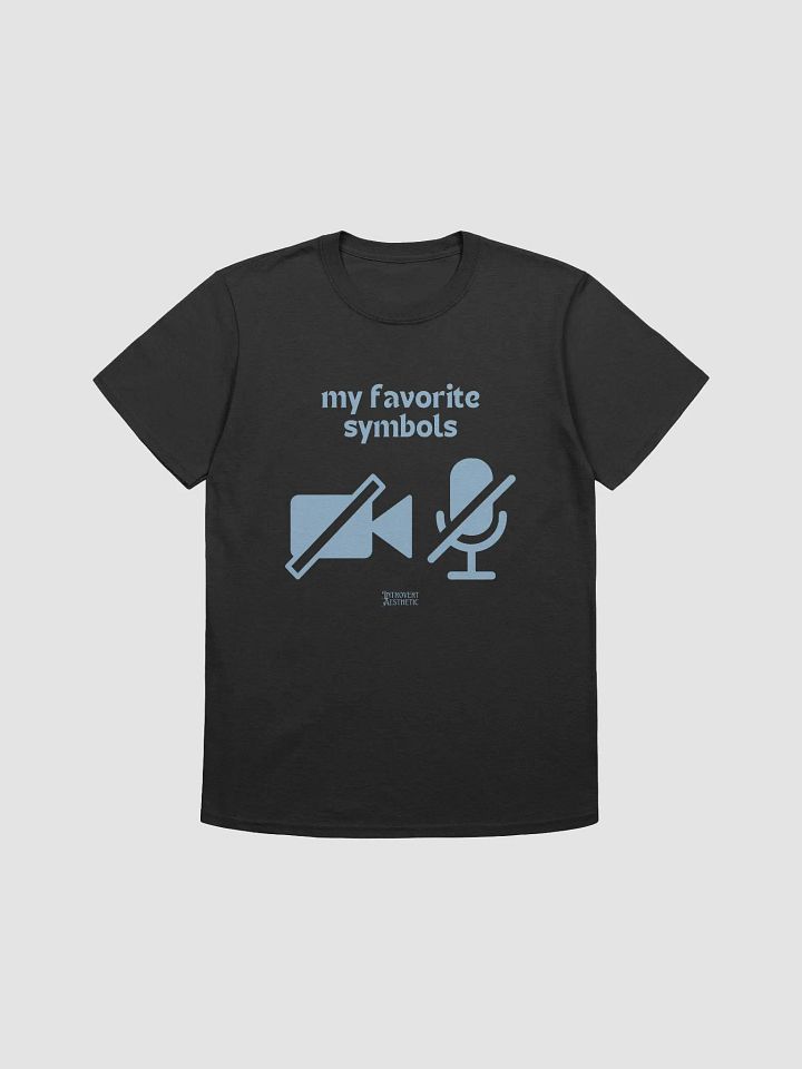 Muted & Camera-Off Symbols T-Shirt product image (1)