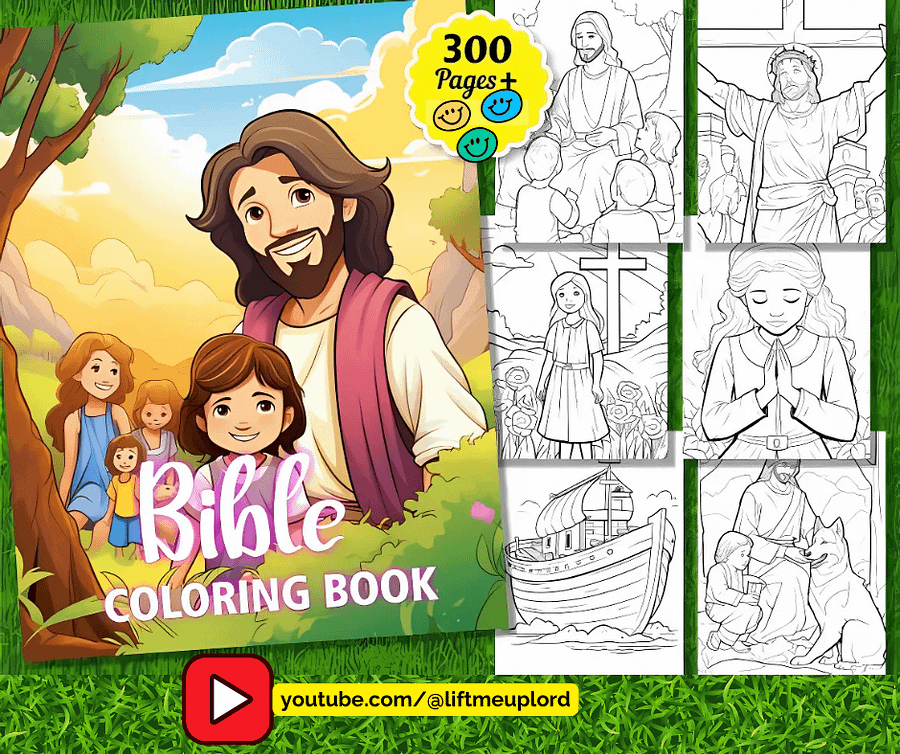 Bible Coloring Pages for Kids - 300 Images product image (2)