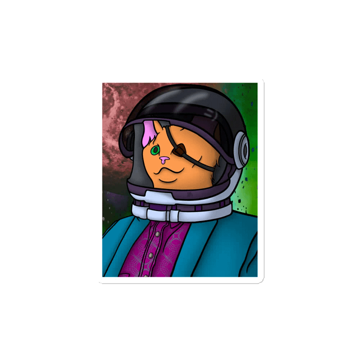 Astronaut kitty Die-Cut Magnets product image (2)