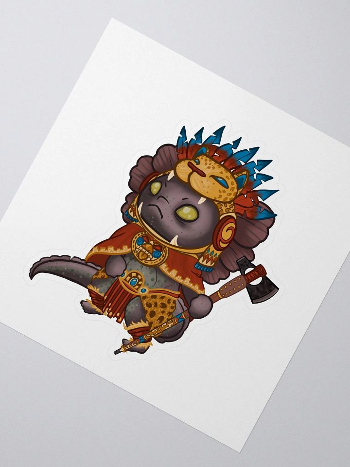 Aztec Axe-olotl Sticker product image (2)