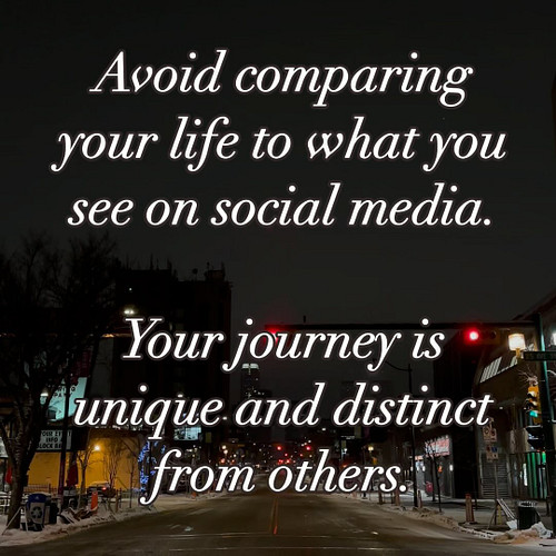 ✨Just a reminder to not compare your own life to the lives of others that are portrayed on social media. 
Each person's path ...