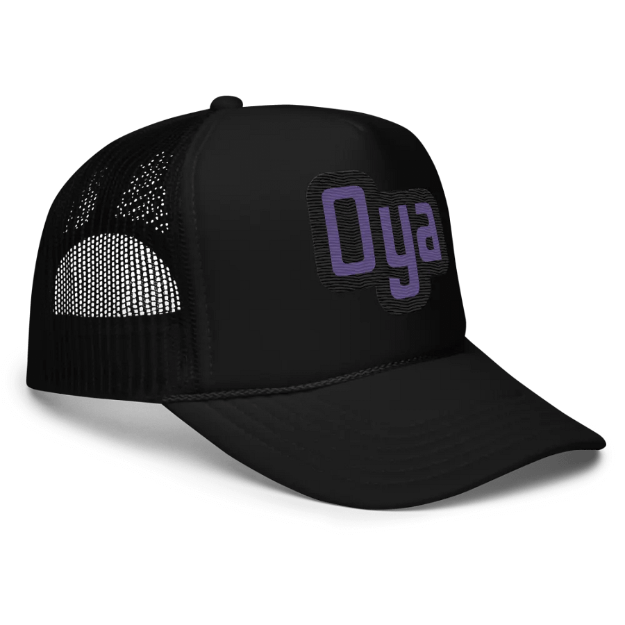 Oya Purple Foam Trucker Hat product image (8)