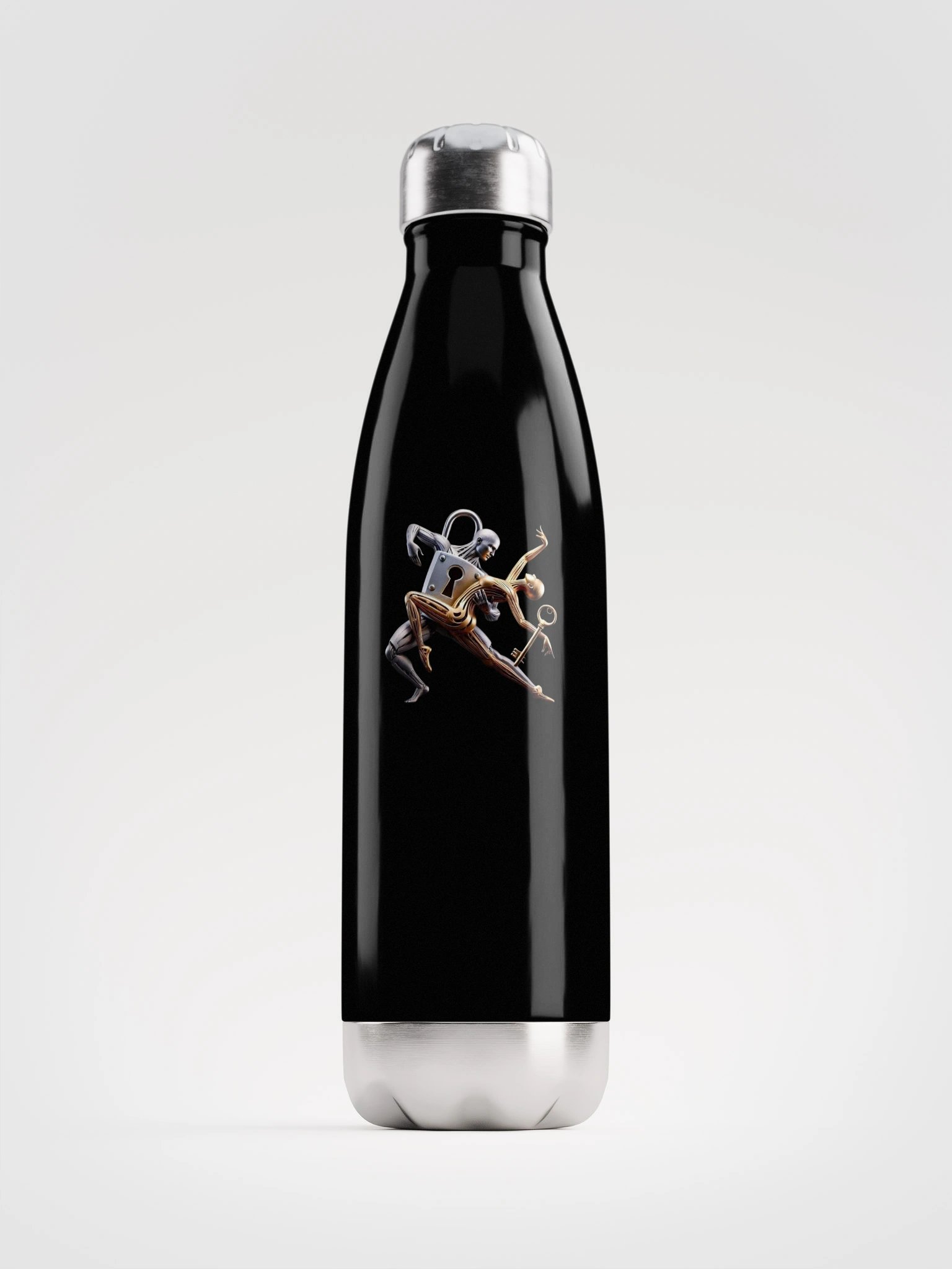 Unlocking Connection Stainless Steel Water Bottle product image (1)