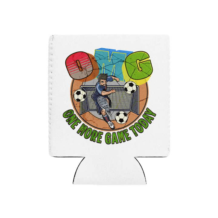 OMG One More Game Today Soccer Can Cooler product image (1)
