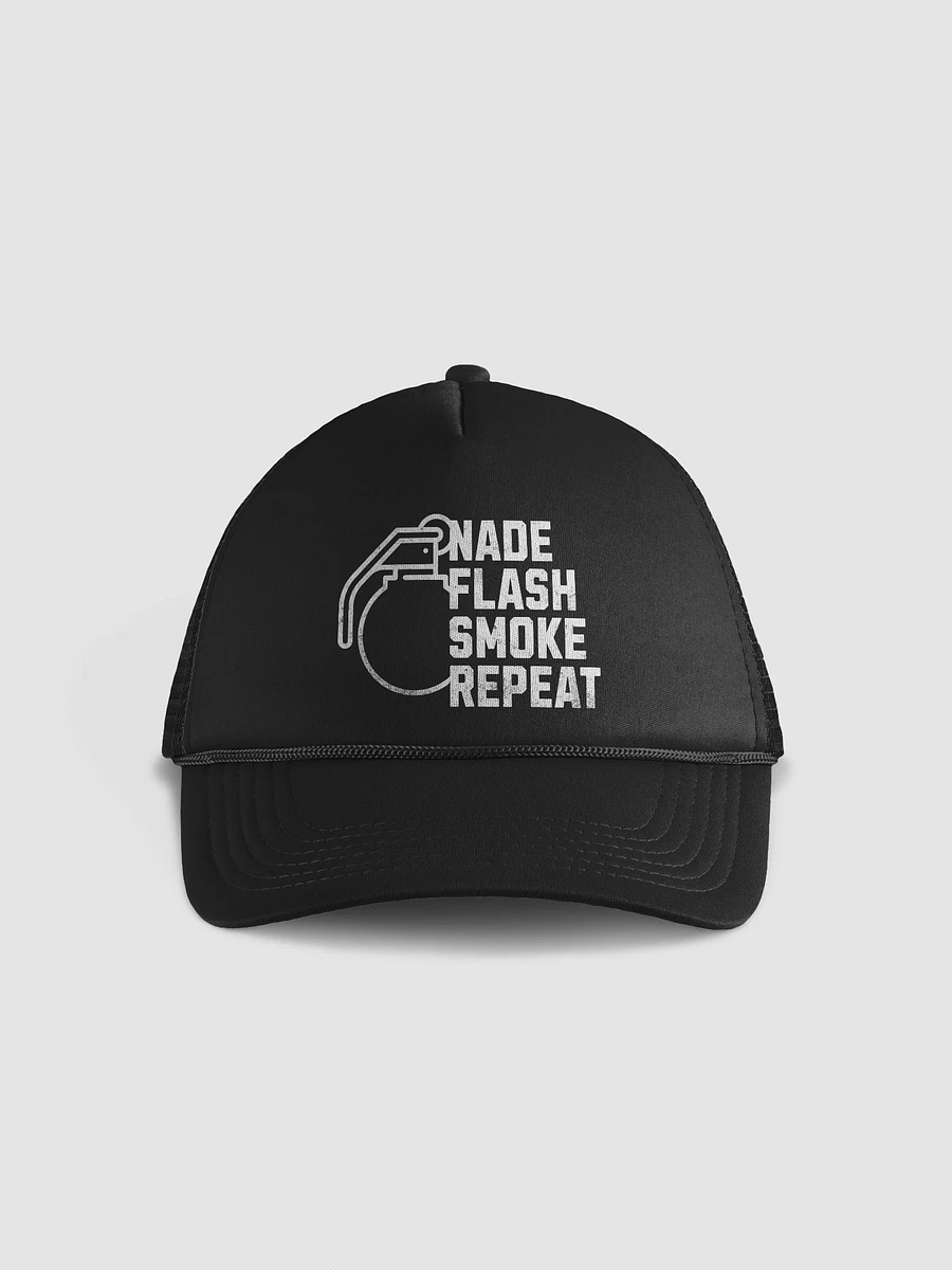 Nade Flash Smoke Repeat Grenade Utility Meme Trucker Hat product image (1)