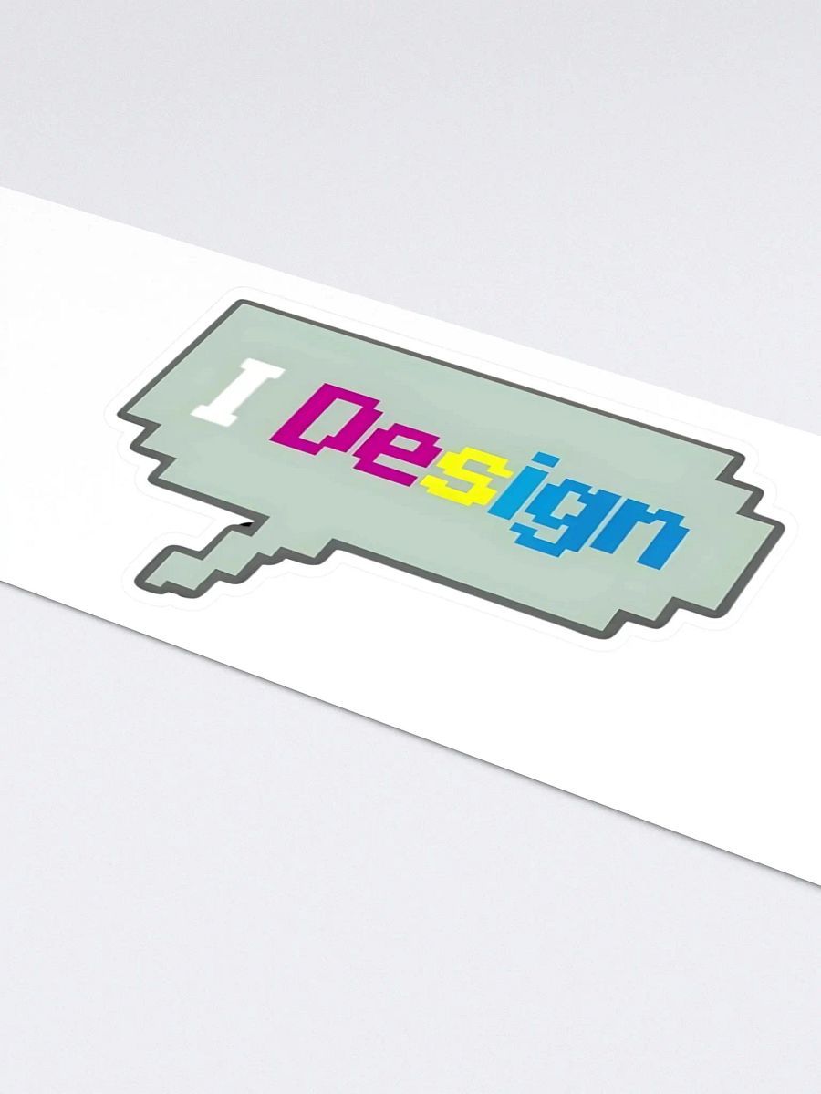 Pixelated Design Bubble Kiss Cut Stickers product image (4)