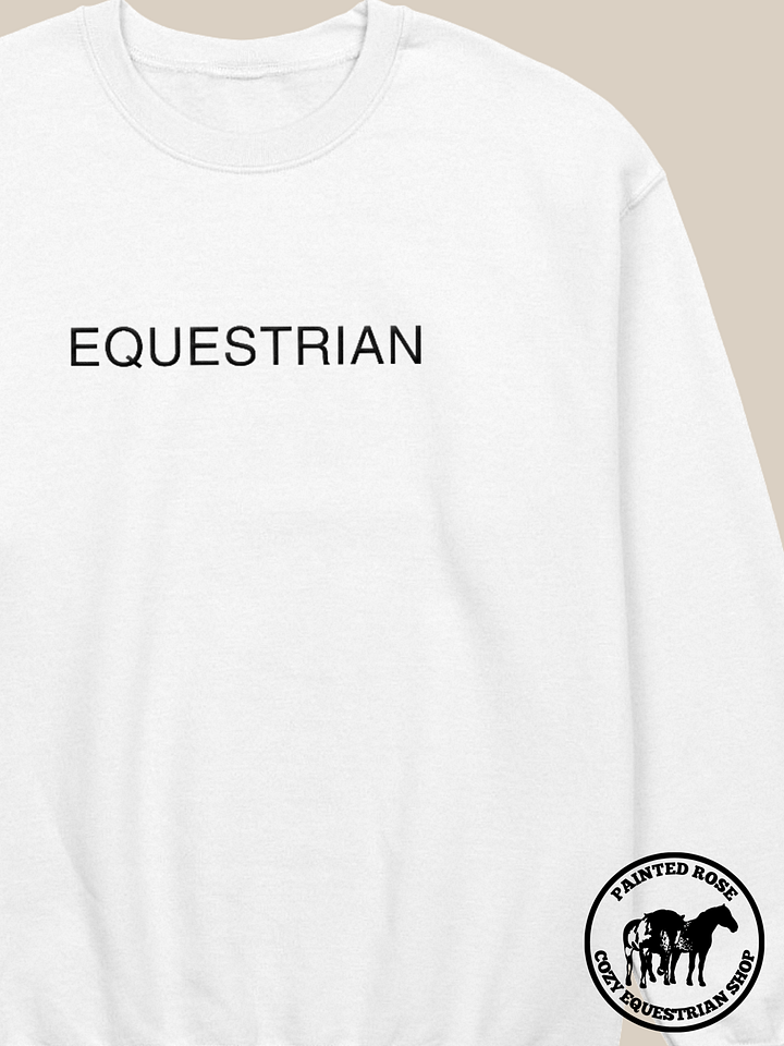 Equestrian Embroidered Crewneck Sweatshirt product image (1)