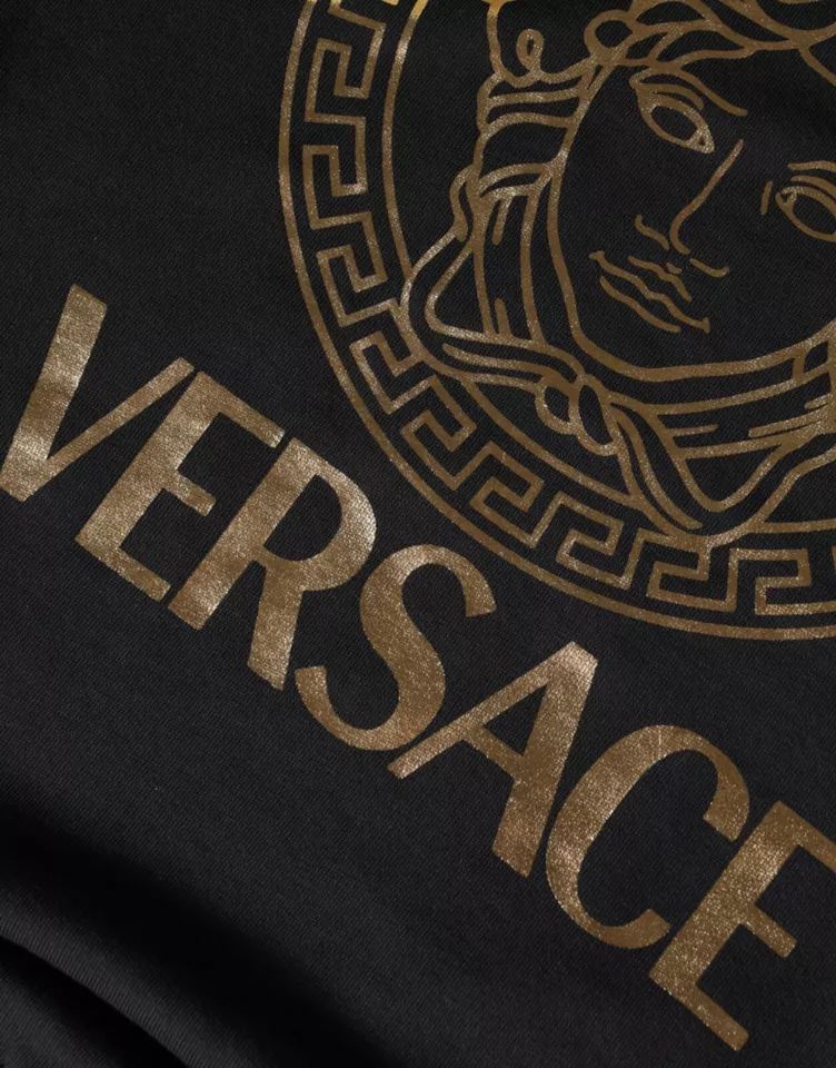 VERSACE Sweater Black Medusa Fleece Cotton Crew Neck Sweatshirt s. L RRP 1260usd product image (4)