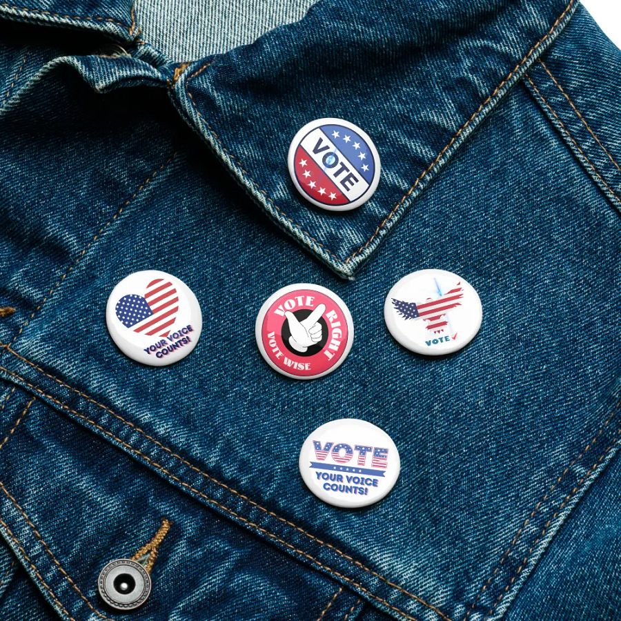 Patriotic Vote Pin Buttons Set product image (16)