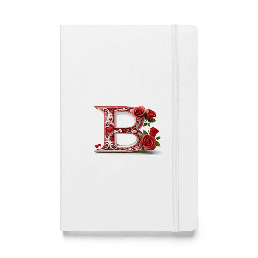 Valentine’s Monogram Letter B(5) White Journal product image (1)