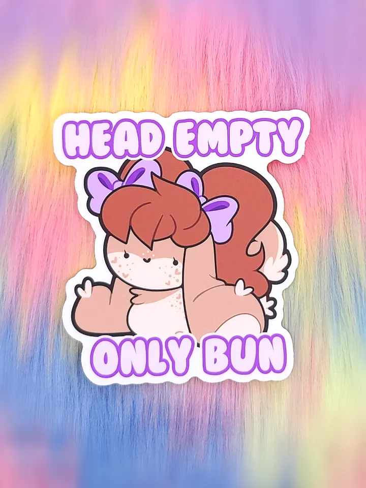 Head Empty Only Bun | Sticker product image (2)