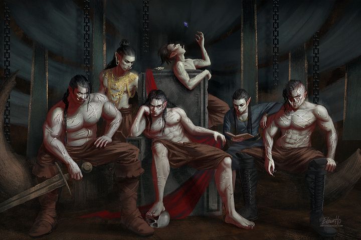 The Orcs of Orc Mountain Art Print, by Elaine Ho product image (1)