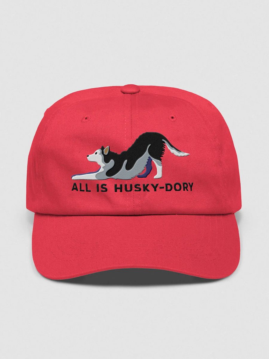 All Is Husky-Dory Classic Dad Hat(Embroidered) of a Siberian Husky product image (1)