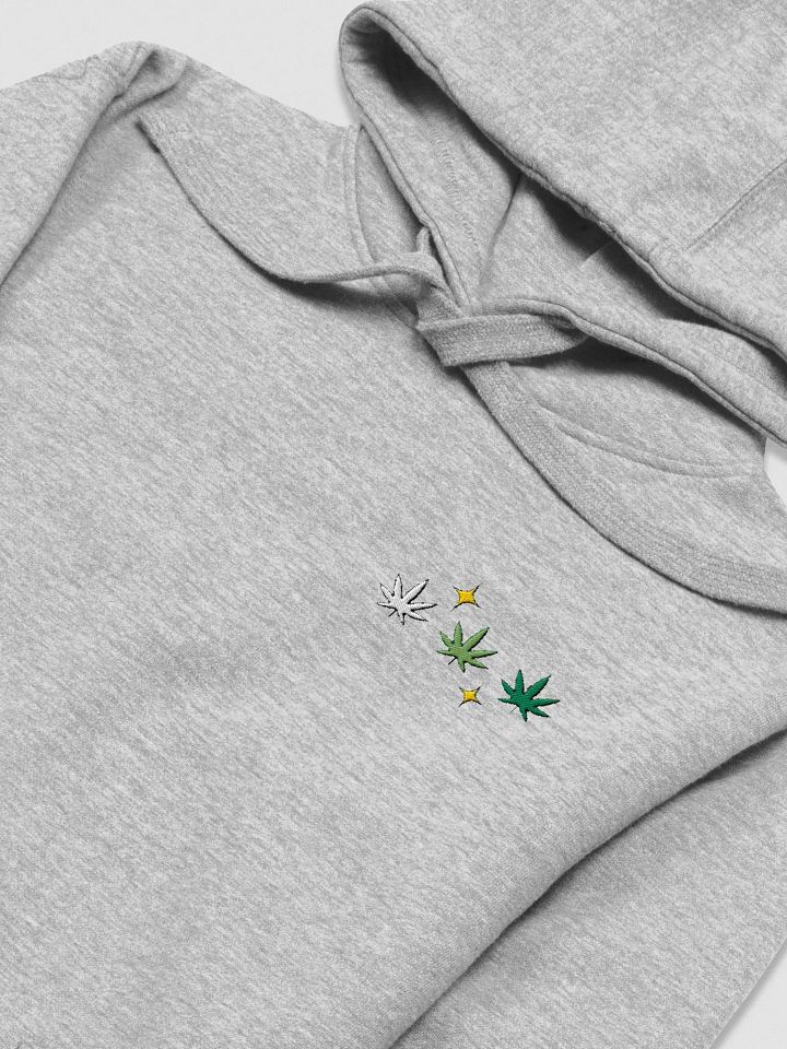 sparkle weed leaf embroidered hoodie product image (5)