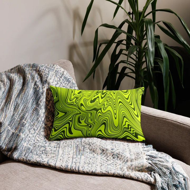 Premium Pillow Case - Abstract Yellow Swirls product image (2)