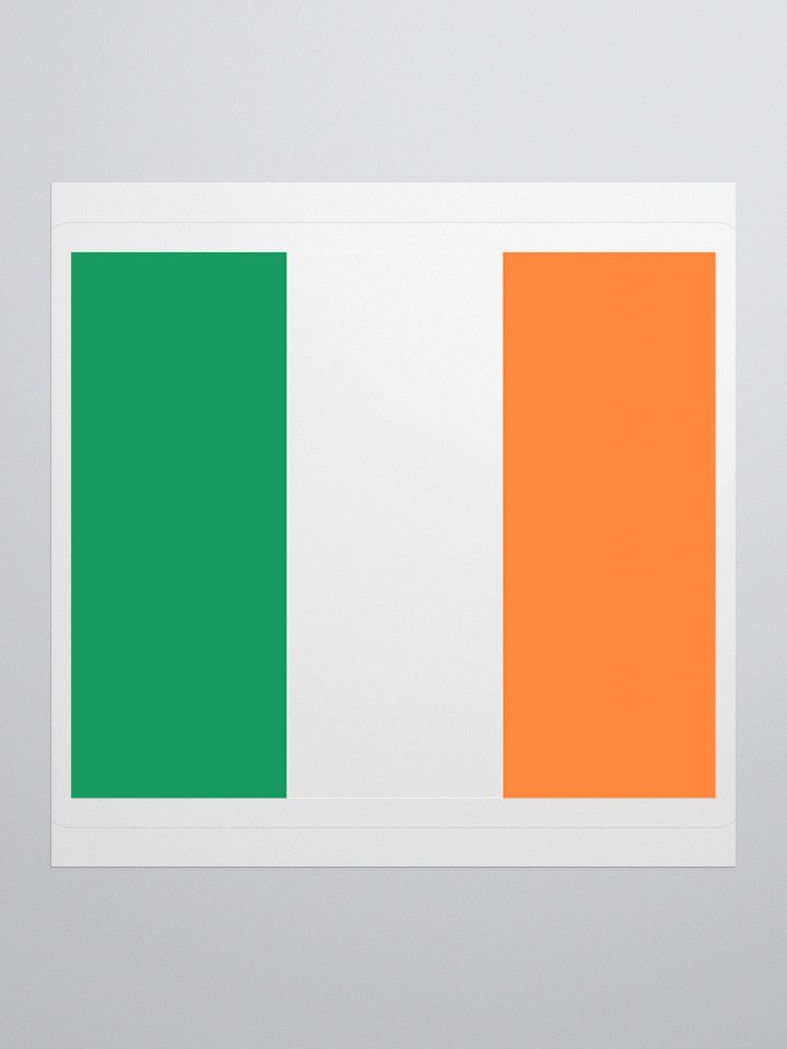 Ireland Flag Sticker | Green White Orange Design | Durable Vinyl | 3 Sizes product image (2)