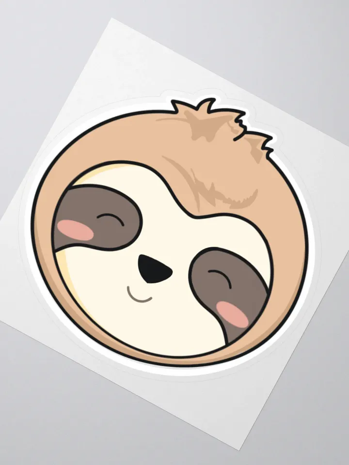 Adorable Sloth Kiss Cut Stickers product image (2)