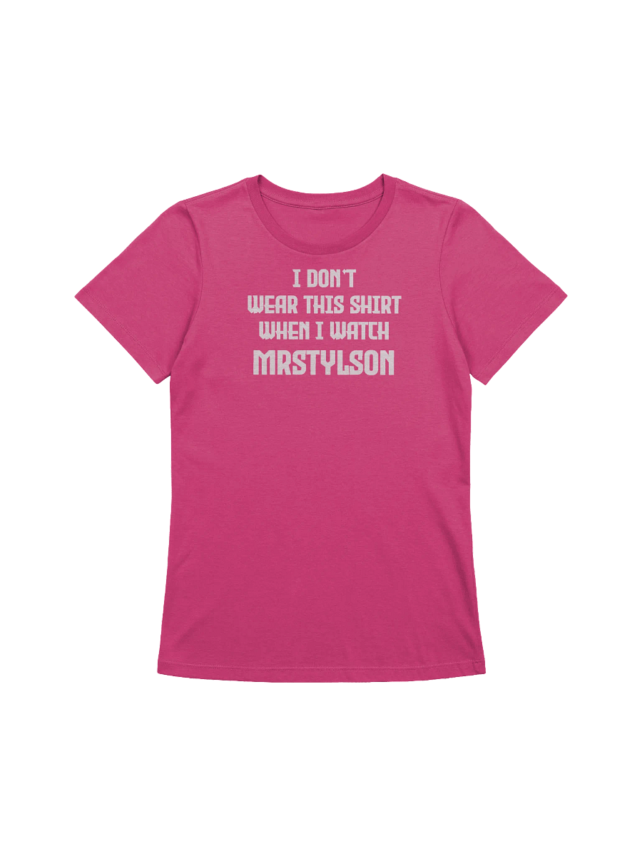 I Don't Wear This Women's T-Shirt (White Text) product image (51)