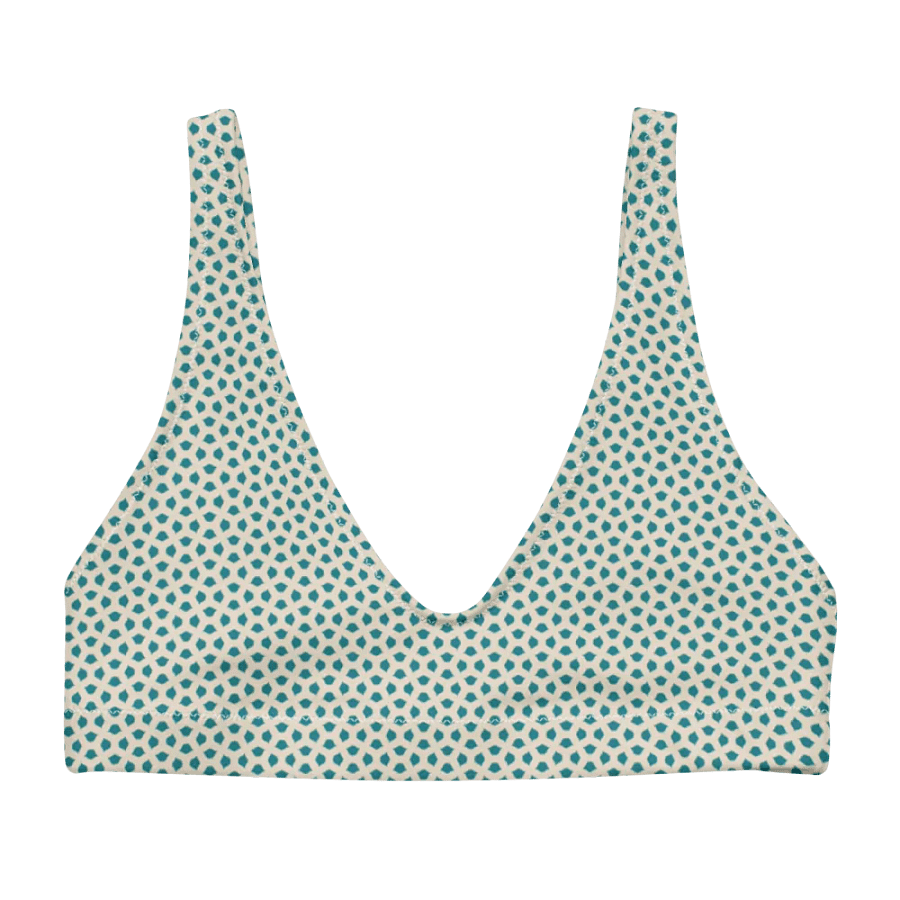 Blue Leaves Bikini Top product image (4)