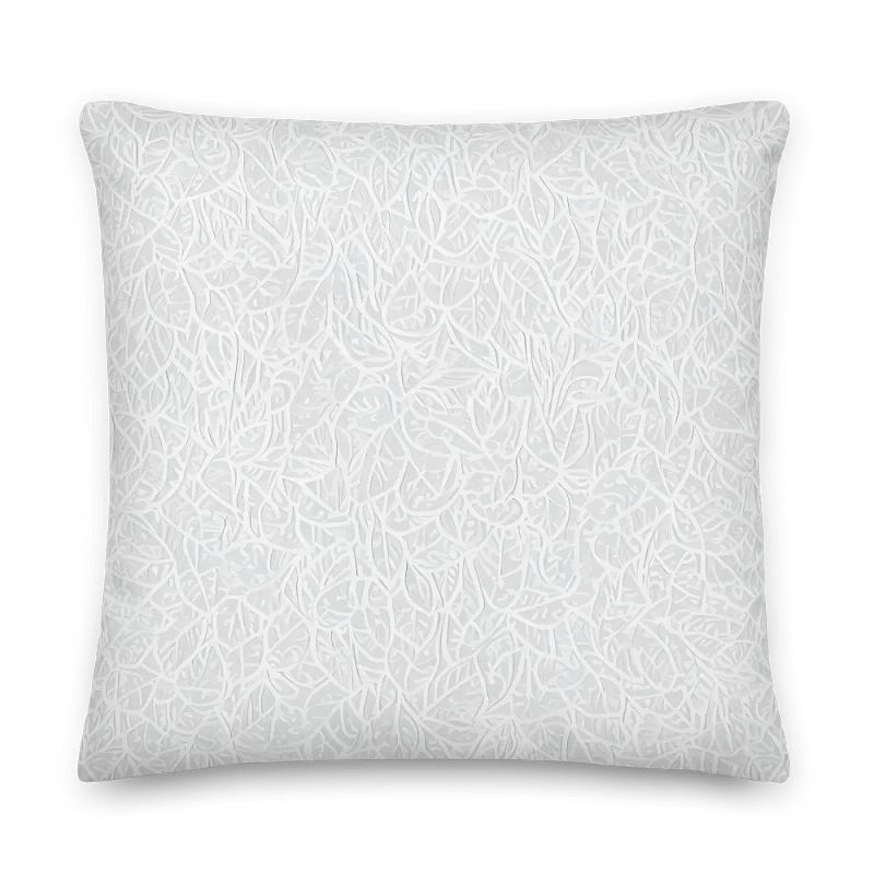 Delicate Leaf All-Over Print Pillow