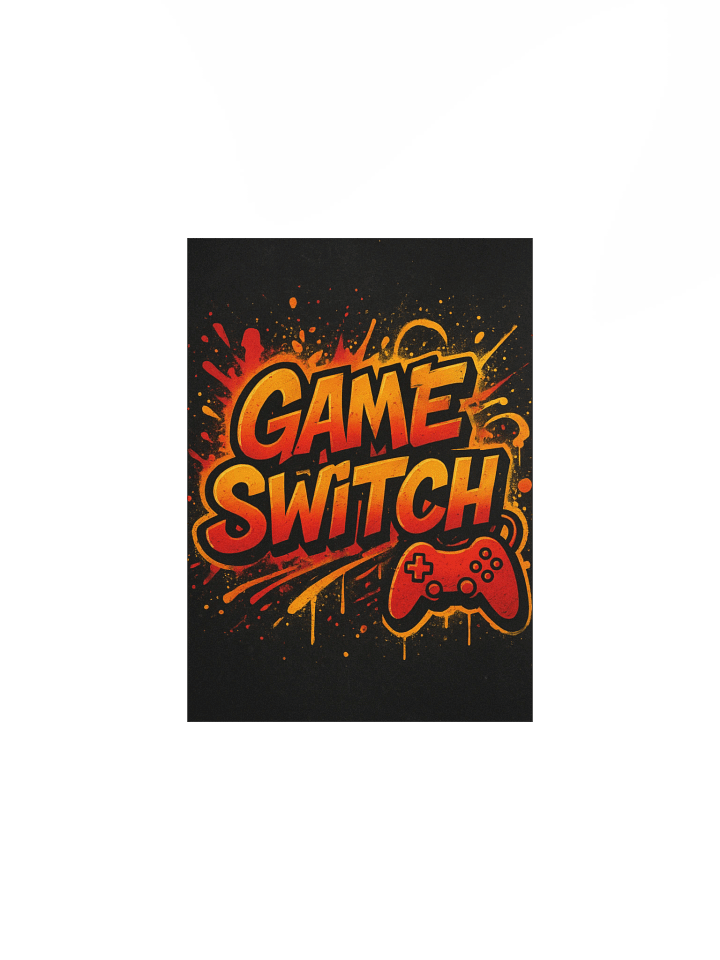 GAME SWITCH Graffiti Burst – Enhanced Matte Poster product image (2)