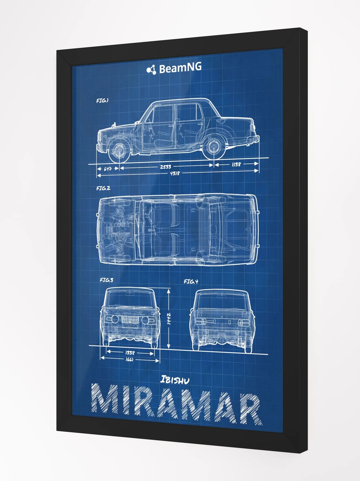 Framed Poster: Ibishu Miramar Blueprint product image (3)