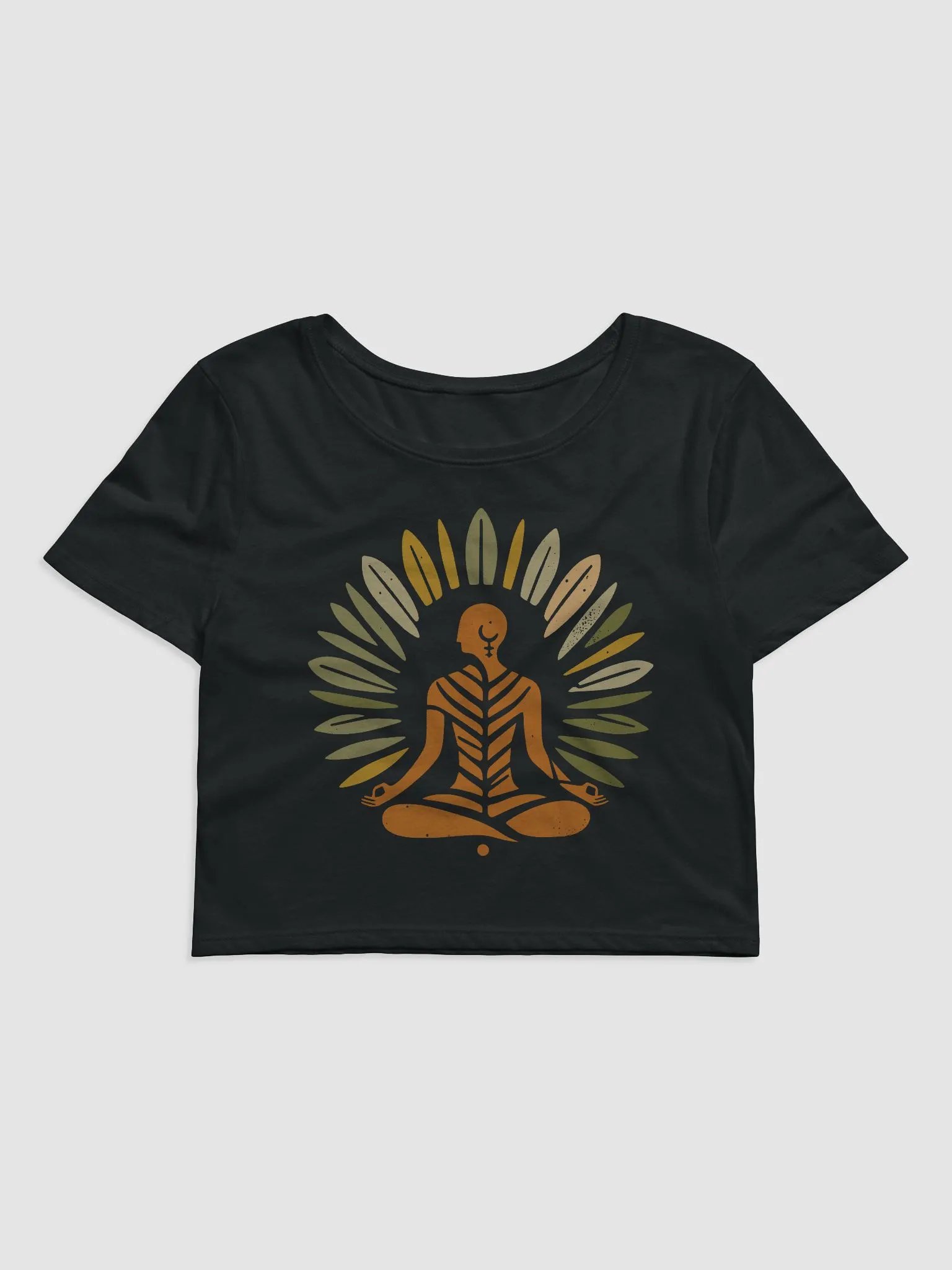 Zen Leaf Meditation Crop | Ancient Wisdom Meets Boho Style product image (1)