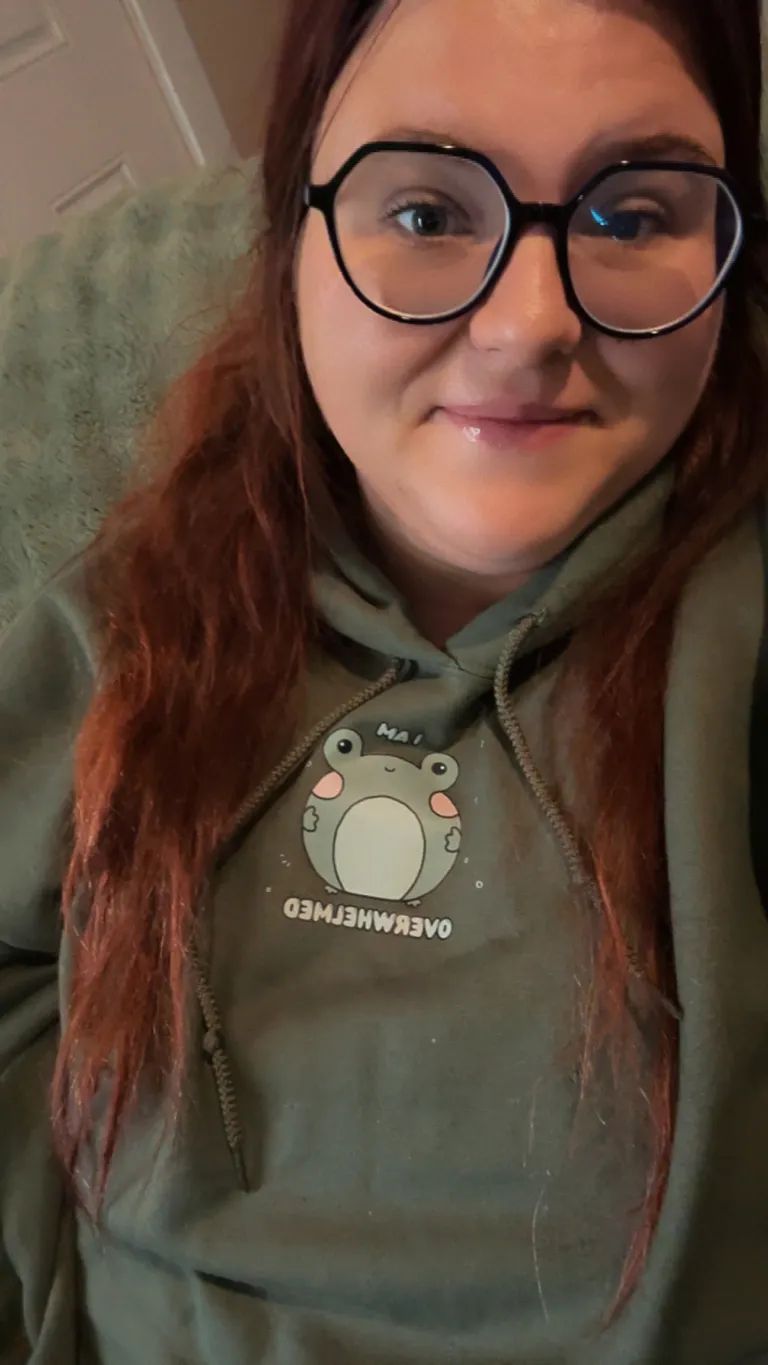 I Am Overwhelmed Frog Hoodie product image (10)