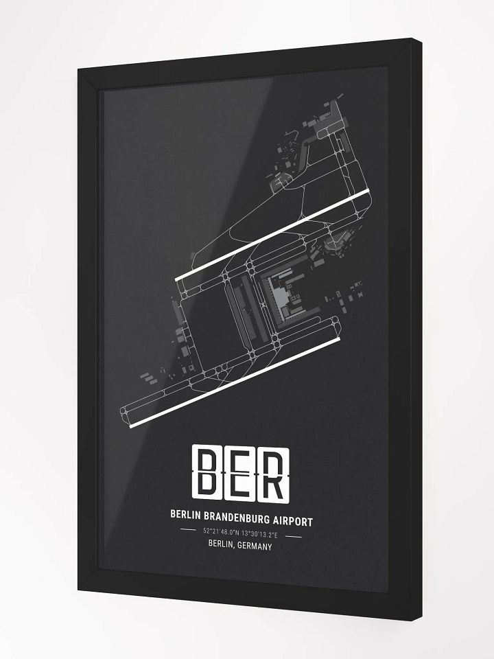 Framed Airport BER Premium Map On Matt Paper product image (2)