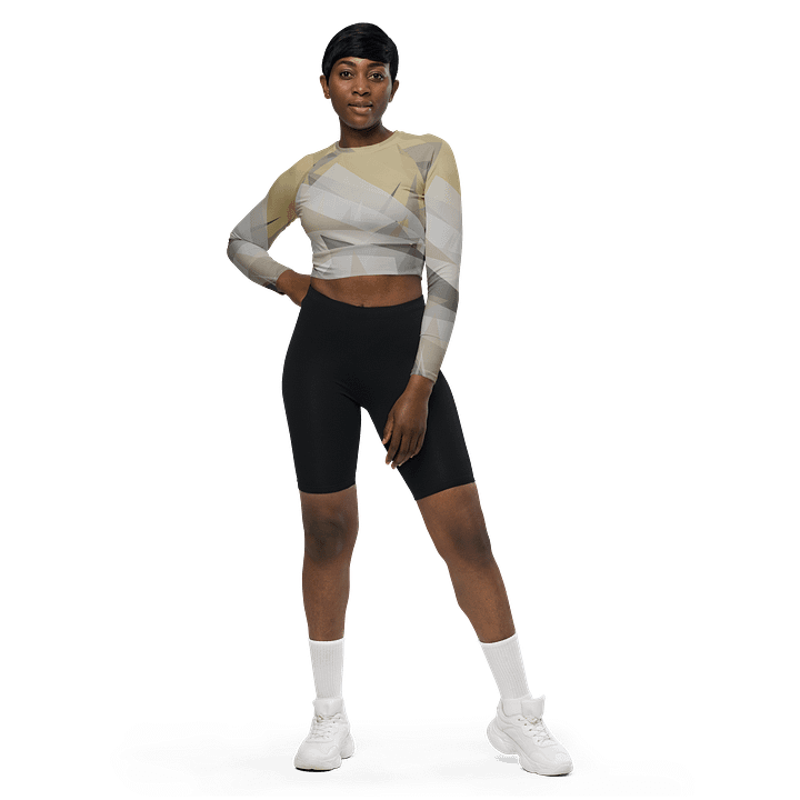 Fragmented Geometry Recycled Crop Top product image (2)