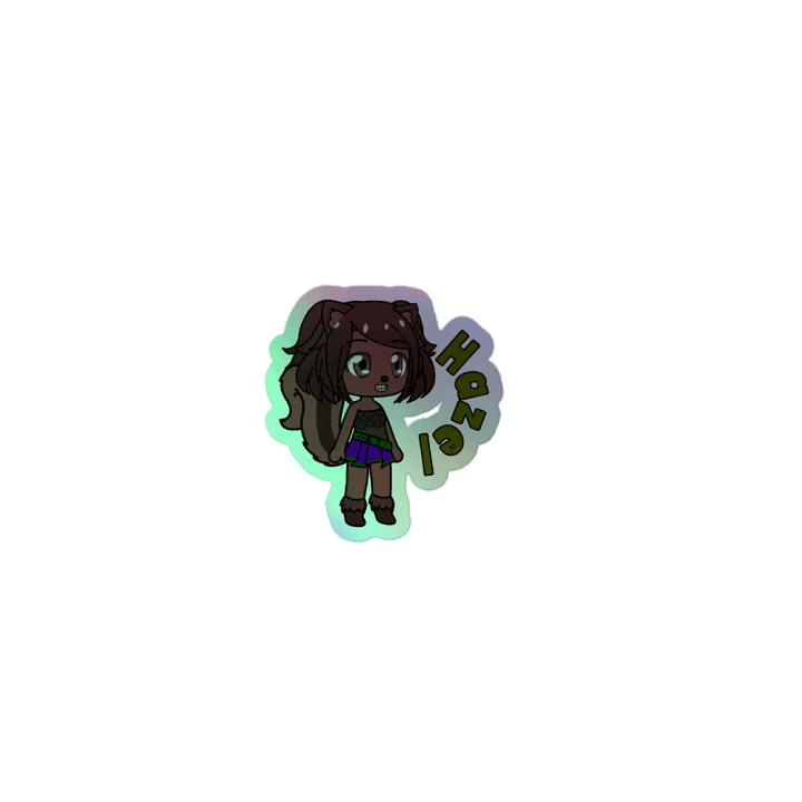 Hazel - Celestial Garden Squirrels - rainbow sticker product image (1)